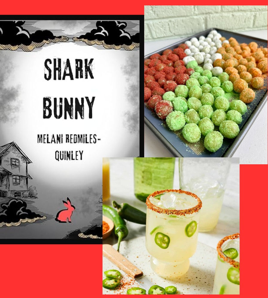 RED Bookclub: Calm Before the Storm; Shark Bunny, Sour patch grapes and spicy margarita