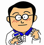 電卓を持つ人