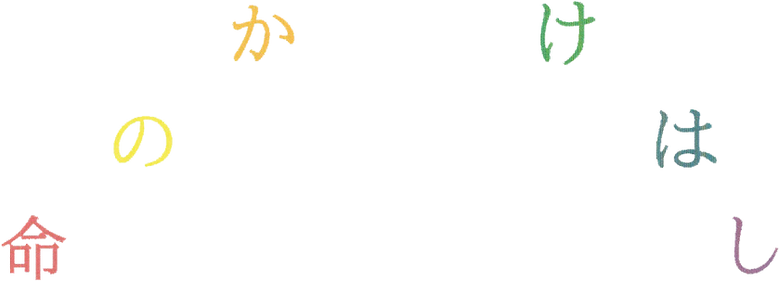 命のかけはし文字