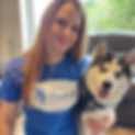 Nicola Chauhan and Pablo the Pomsky