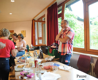 Pause während einer Sonderprobe