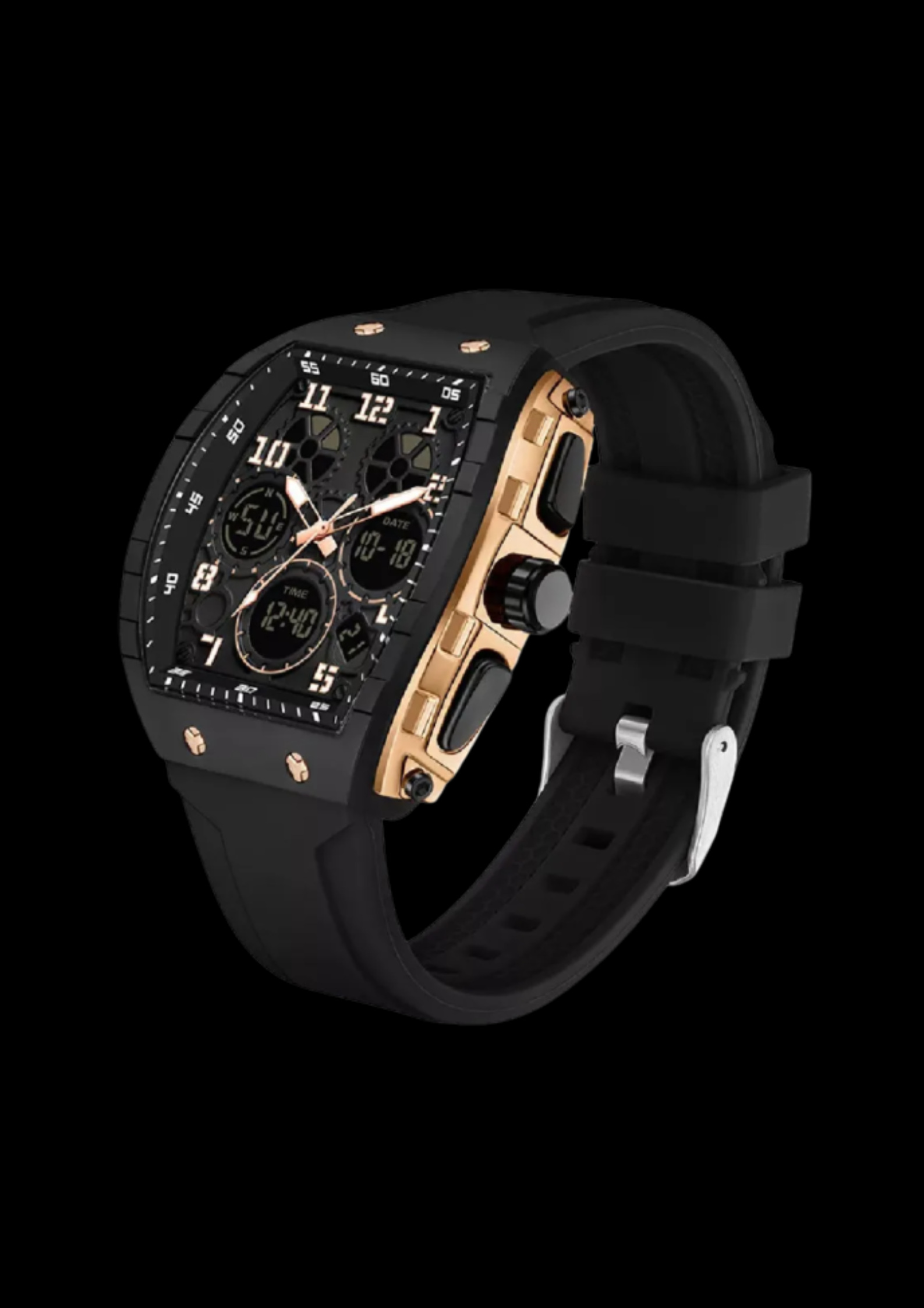Relógio PrimeRep Preto e Dourado