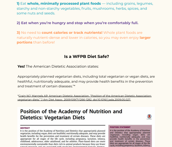WFPB diet, the basics.