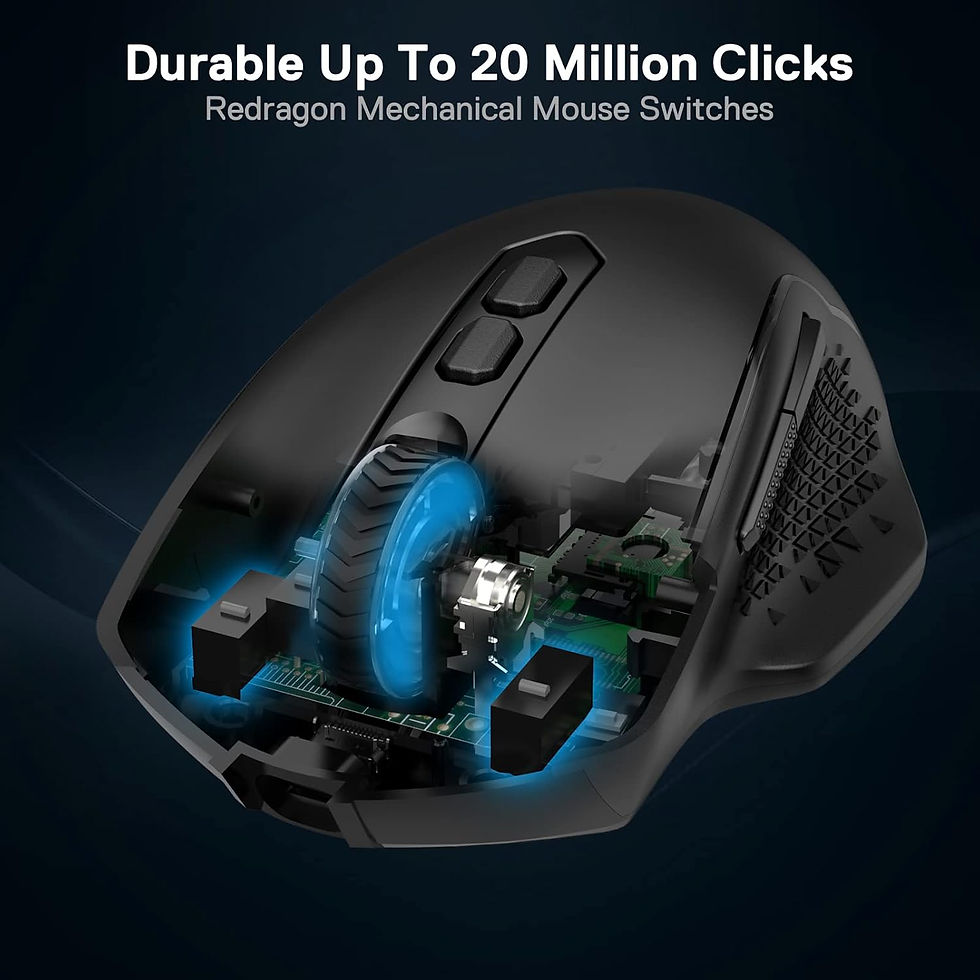 Thumbnail: Redragon Taipan Pro M810 PRO RGB Wired And Wireless Mouse (White)