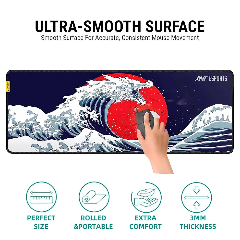 थंबनेल: Ant Esports Snow Dragon Unique Mouse Pad Gaming Mouse Pad