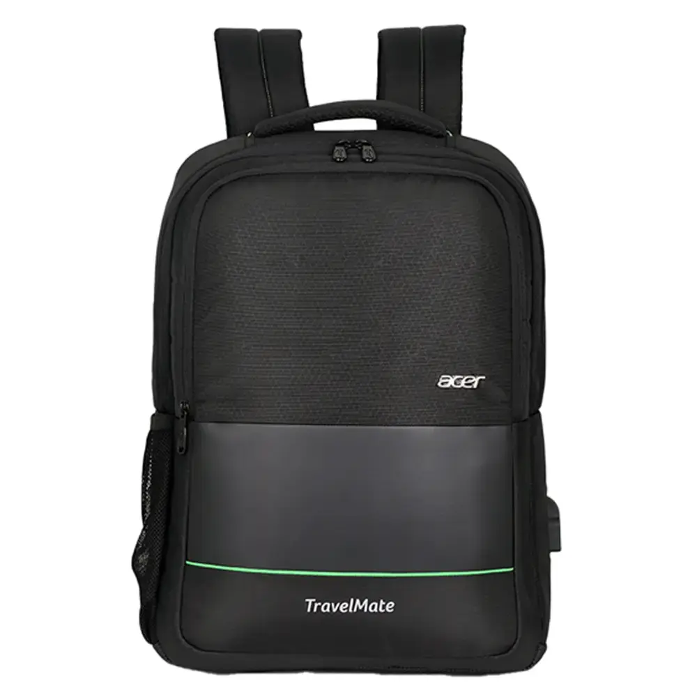 Acer Commercial Backpack ( Premium Black with Embossed Design ) - Image 1