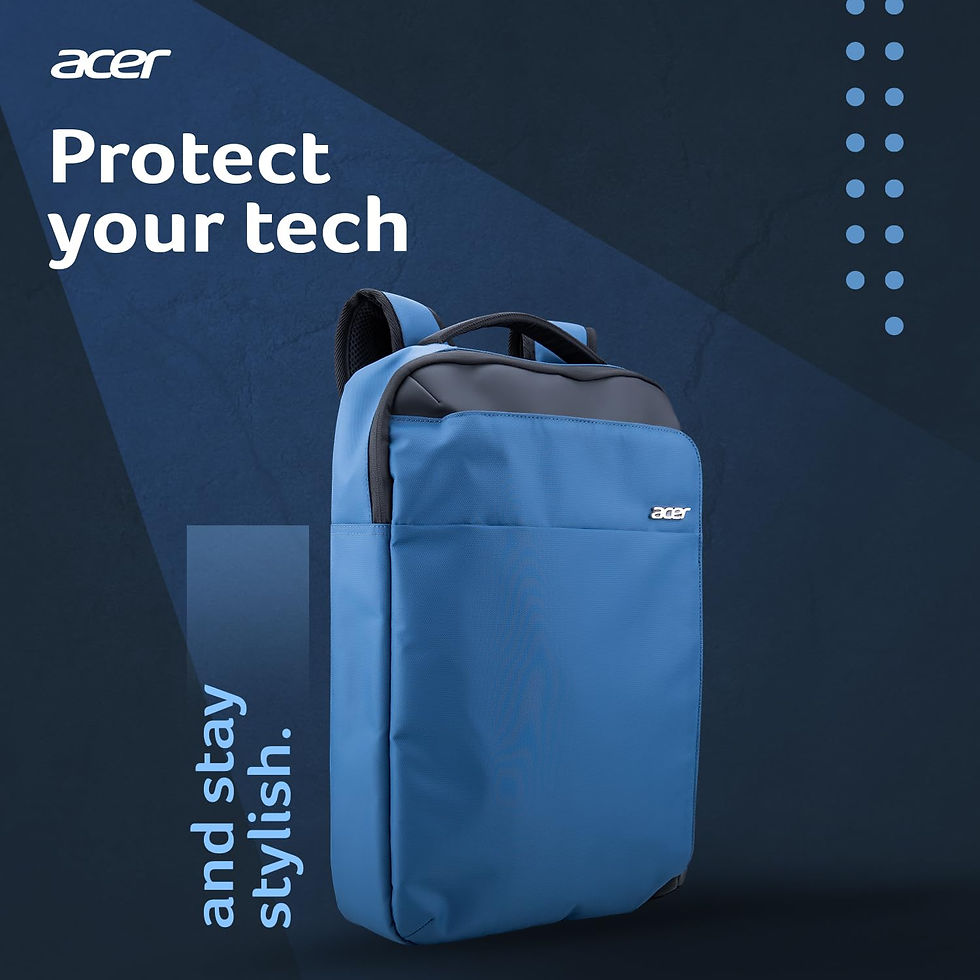 Acer Swift 2-in-1 Convertible 15.6 Inch Backpack | Sleek, Lightweight & Spacious - Image 2