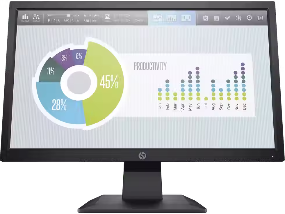 HP P204v 49.53 CM (19.5) Monitor