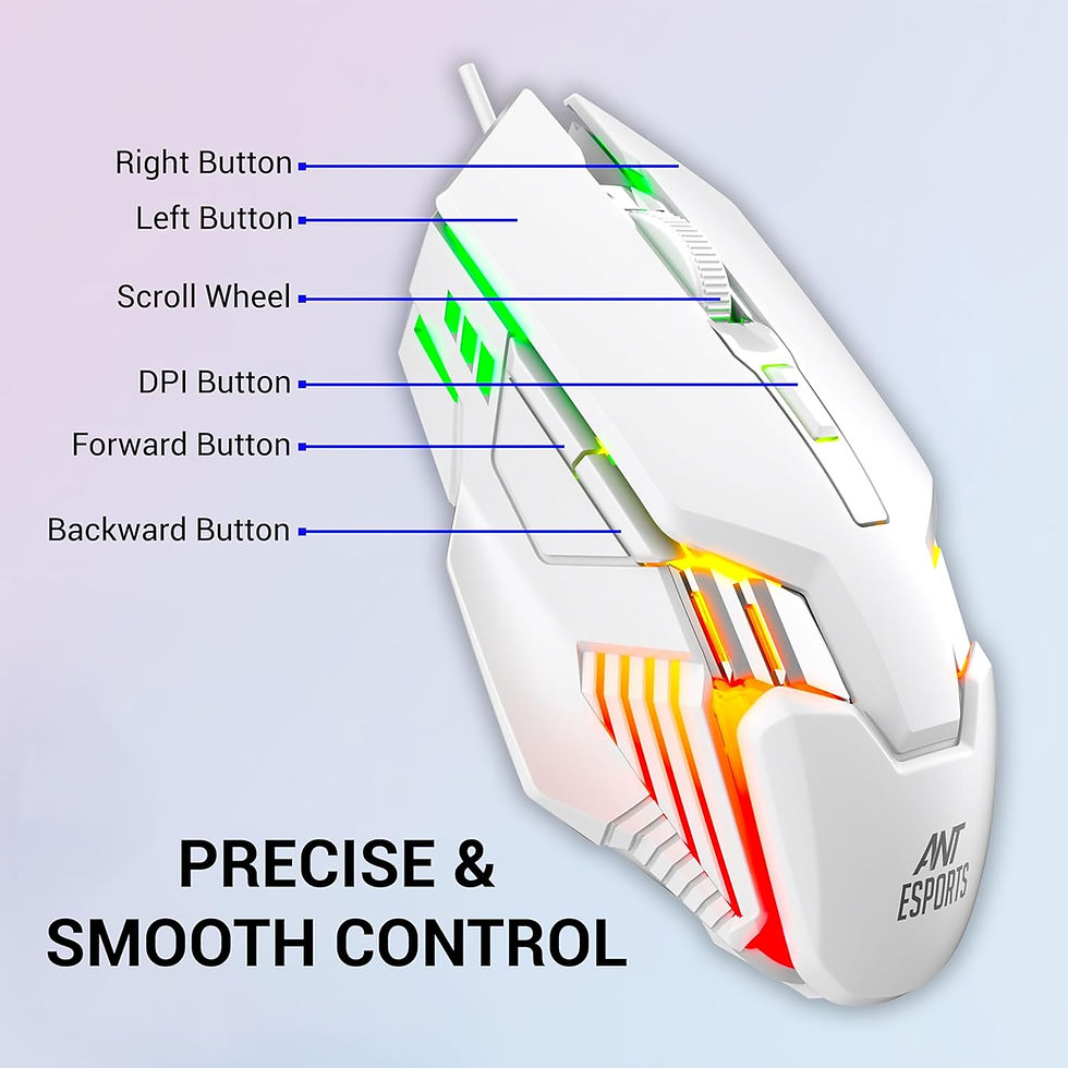 Thumbnail: Ant Esports MK710 V2 Membrane TKL Wired Gaming Keyboard Mouse Combo