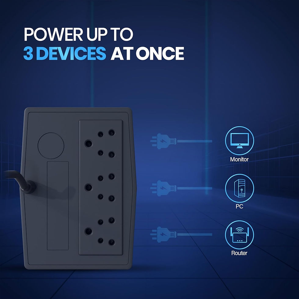 Thumbnail: Geonix GXUPS600VA UPS 600VA/360W, Uninterrupted Power Supply System