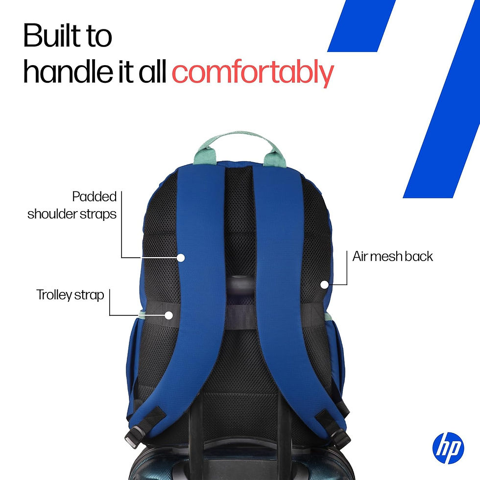 HP Campus Core 16 Laptop Backpack - Blue - Image 2