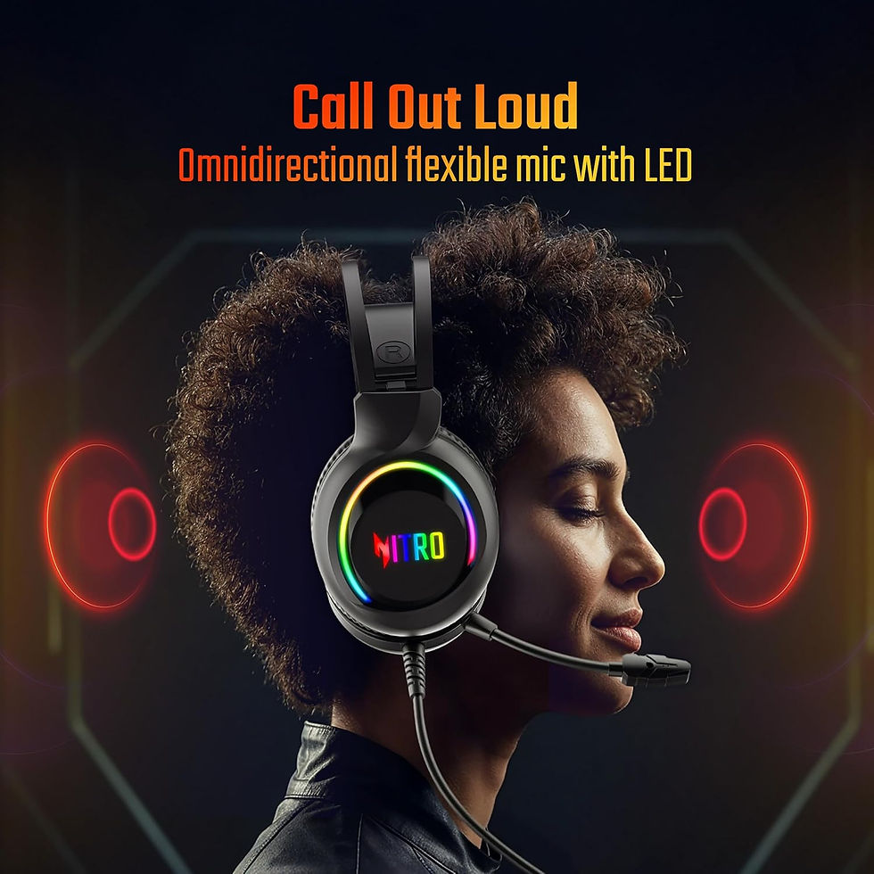 Thumbnail: Acer Nitro Wired Gaming Headset | 50mm Drivers | 3.5mm Audio + USB RGB Lighting