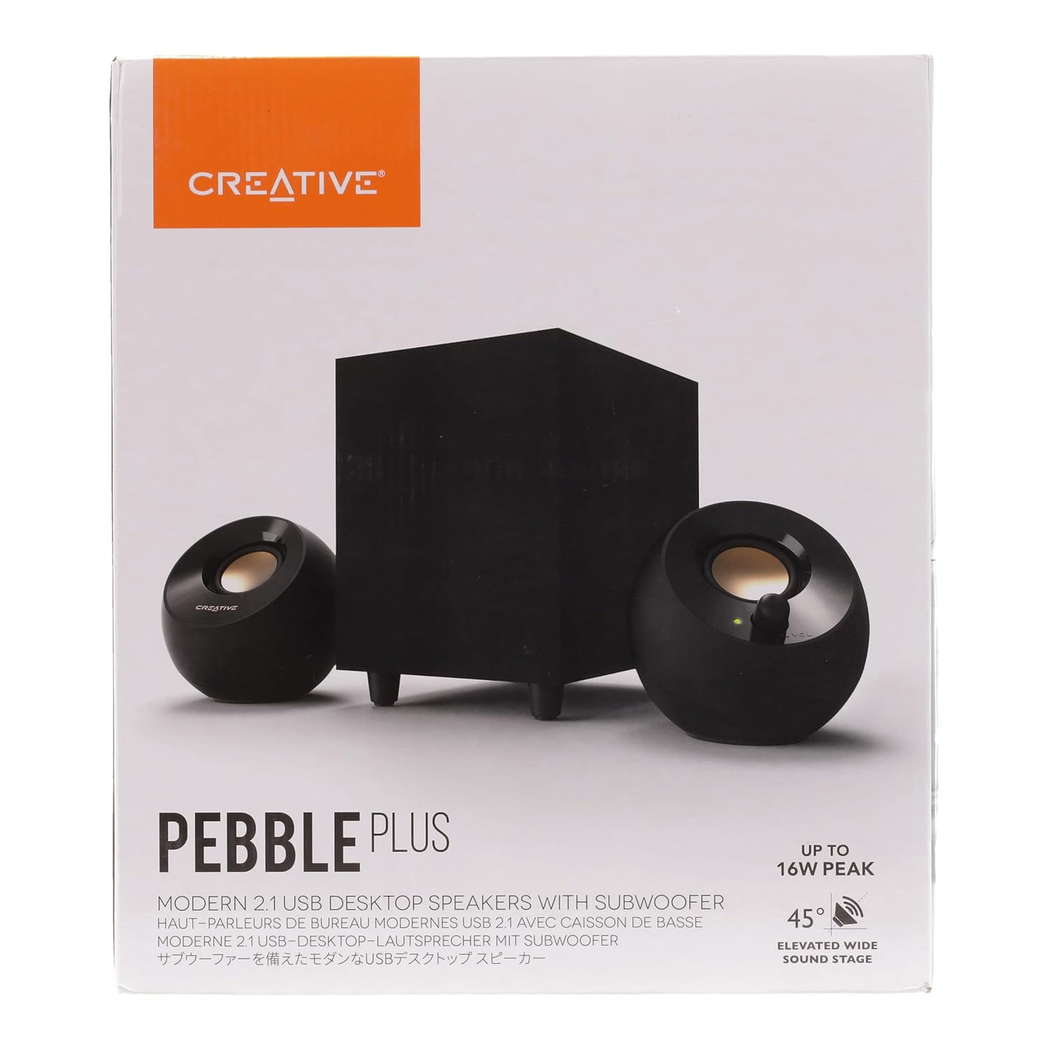 Creative Pebble Plus 2.1 USB Desktop Speakers with Subwoofer