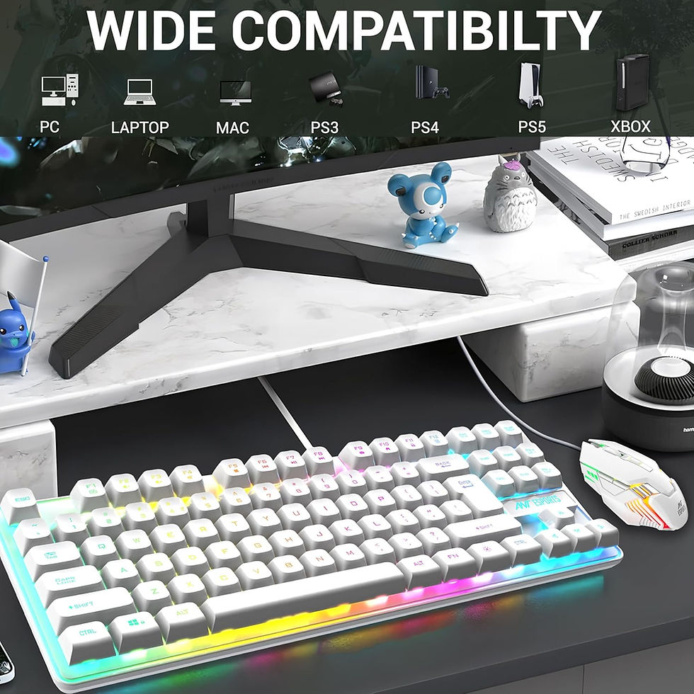 Thumbnail: Ant Esports MK710 V2 Membrane TKL Wired Gaming Keyboard Mouse Combo