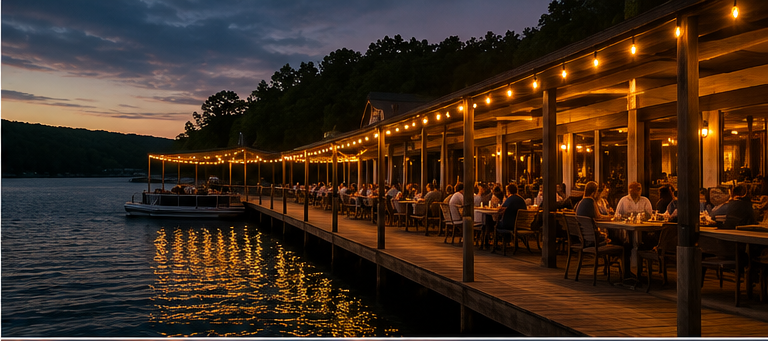 Private sunset cruise on Lake of the Ozarks from a luxury boat with golden hour views