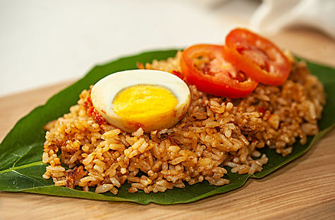 Meal served in a native style