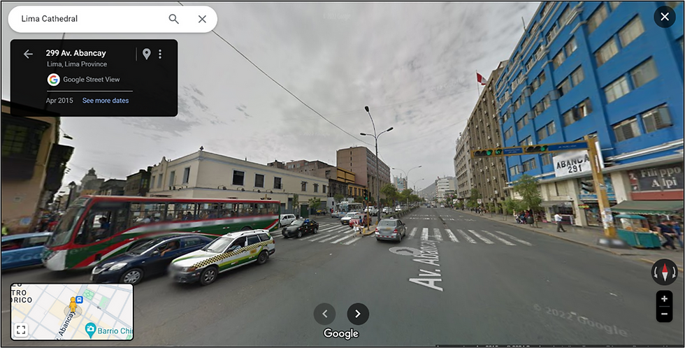 Street view confirmation of intersection