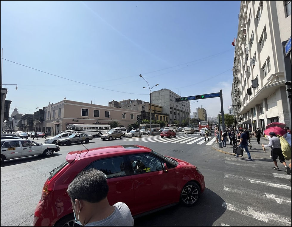 busy street scene