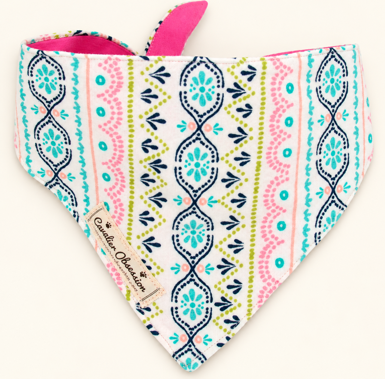 Bright Geometric Stripes Bandana
