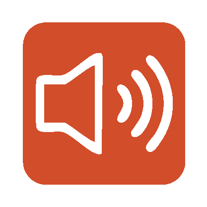 Icon showing acoustics
