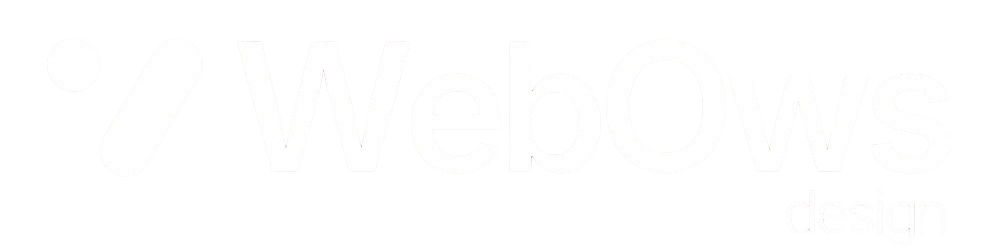 WebOws Design logo text asset for premium web design agency.