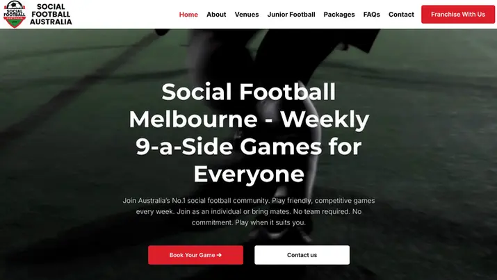 Bespoke web development project for a sports organisation, designed by WebOws Design.