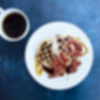 Espresso Syrup, waffles and bacon
