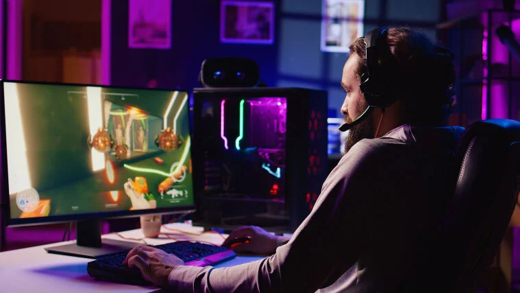 PC gaming setup
