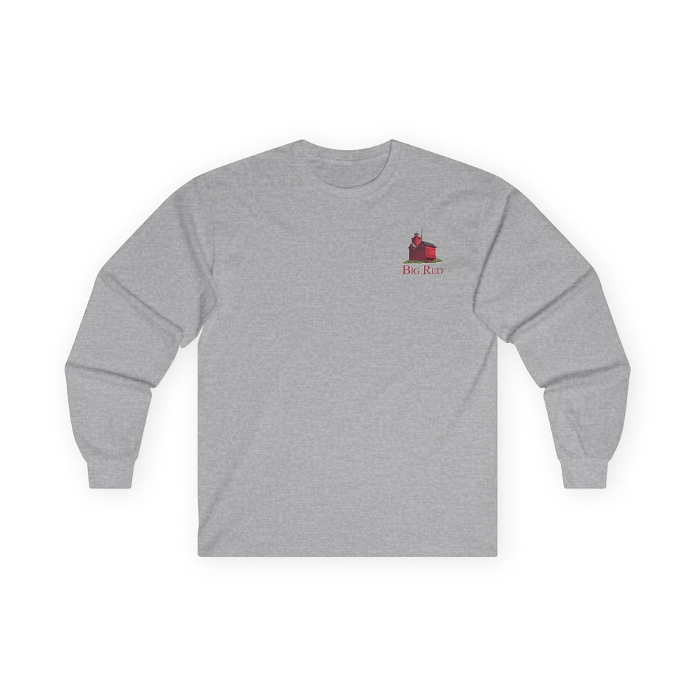 Thumbnail: BIG RED Unisex 100% Cotton Long Sleeve T-Shirt