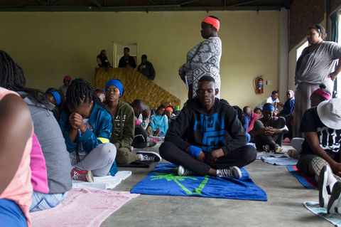 Students partaking in a Courage Youth camp