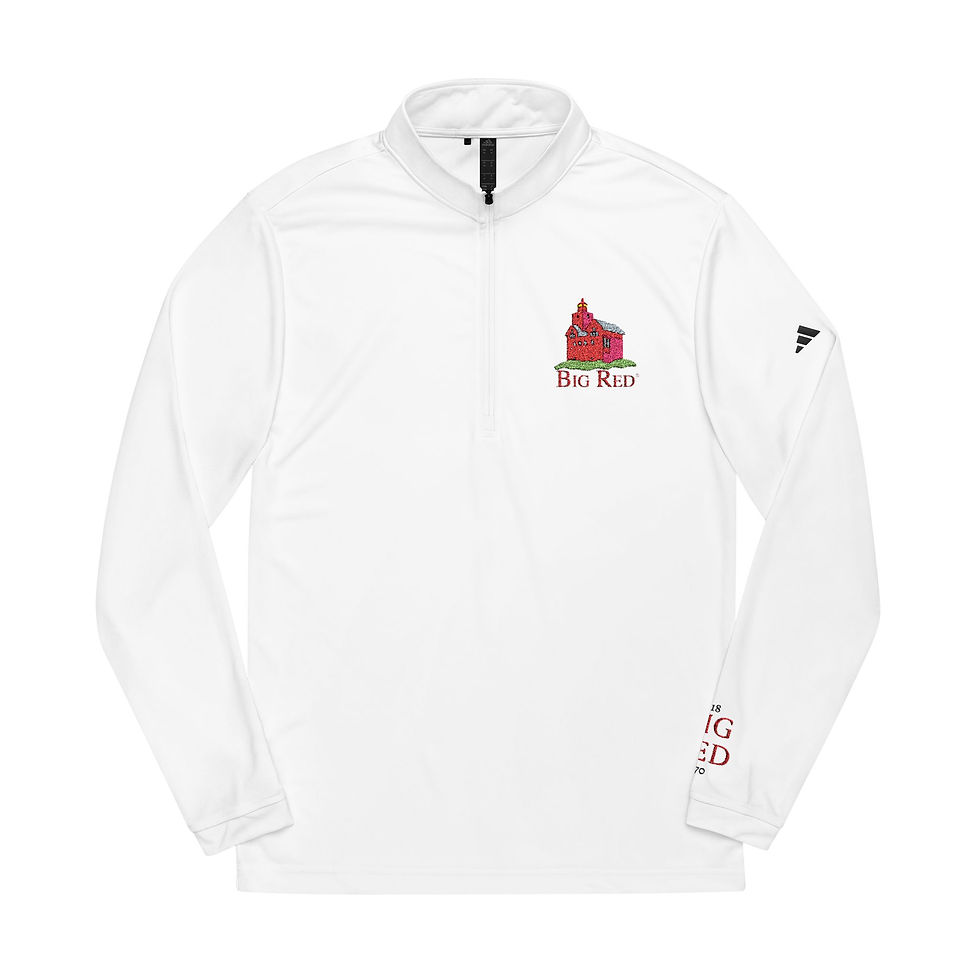 Thumbnail: Adidas Embroidered BIG RED Quarter-Zip Pullover