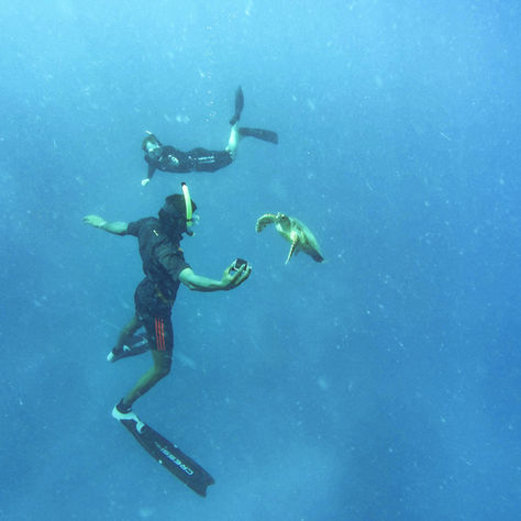 Freefall at Vilivaru Giri