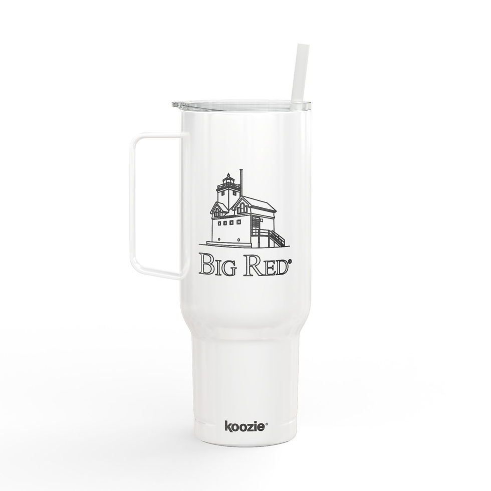 Thumbnail: BIG RED Engraved 40oz Insulated Tumbler with Lid