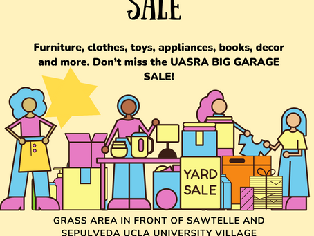 UASRA Big Garage Sale on May 28th