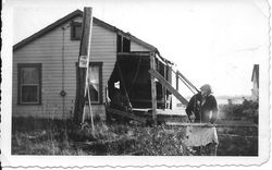 Hurricane 1944 - Mrs. Deakin, Deakin cottage