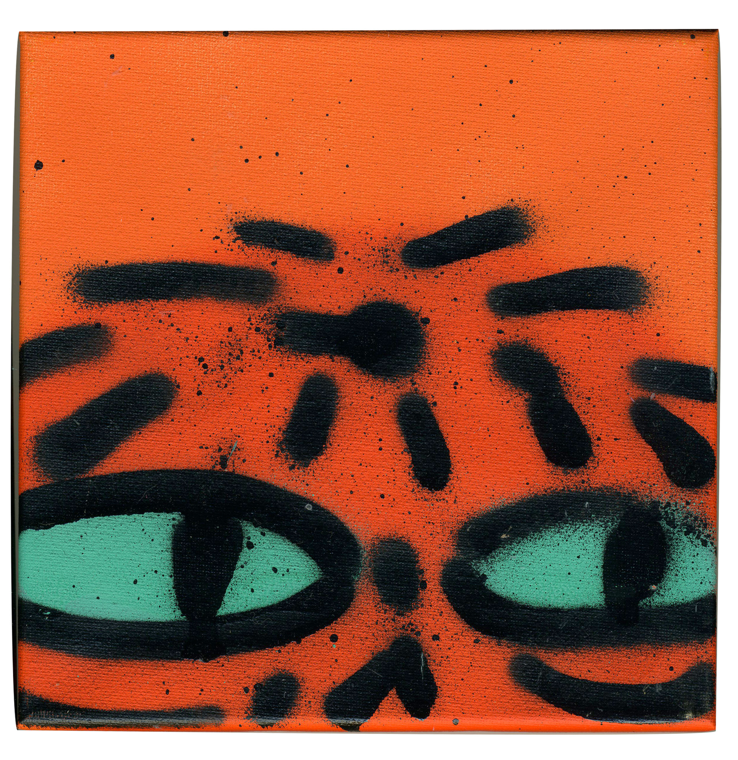 Evan Rossell: Small Canvas (Orange/Orange)