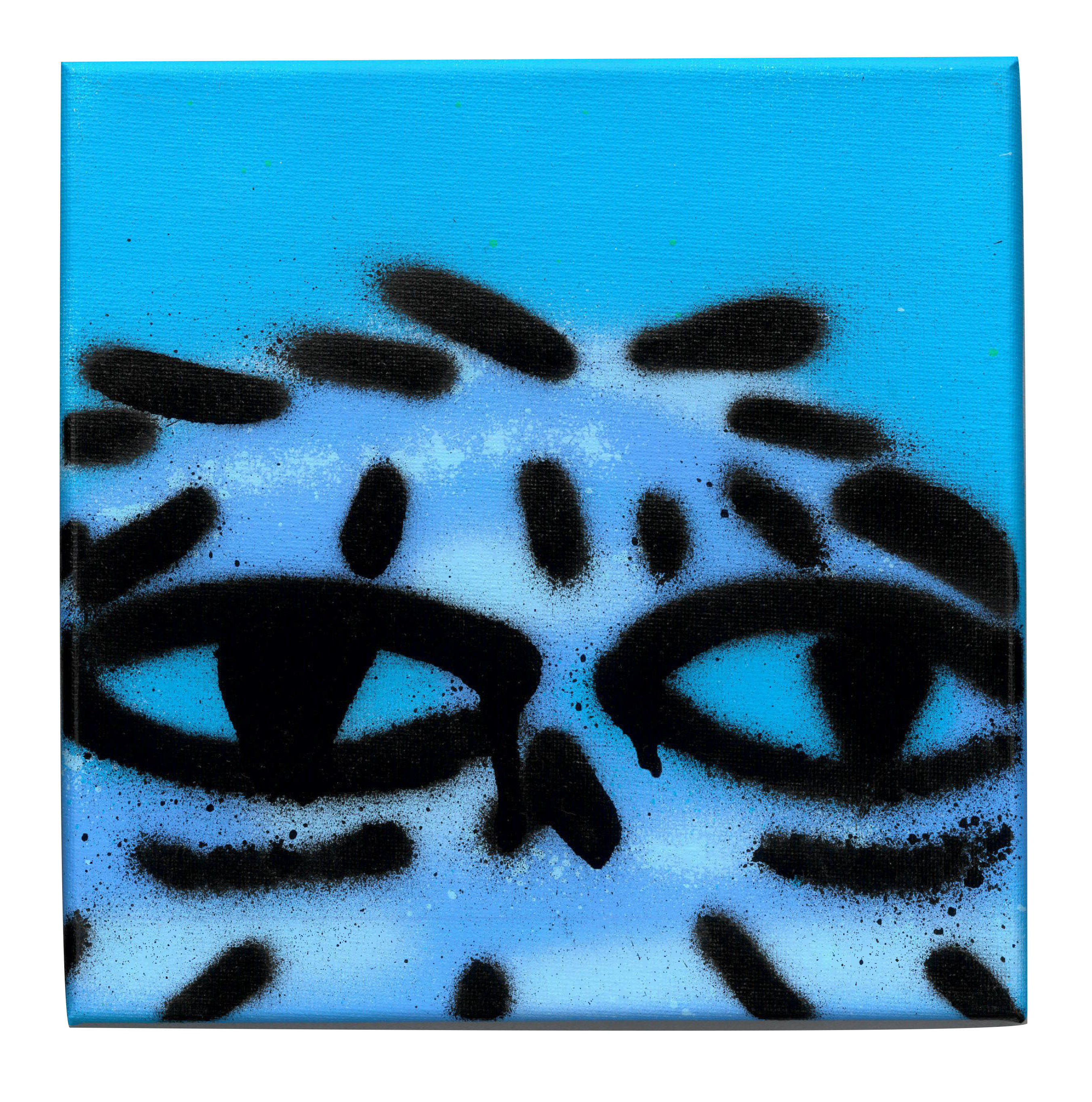 Evan Rossell: Small Canvas (Blue/Blue)