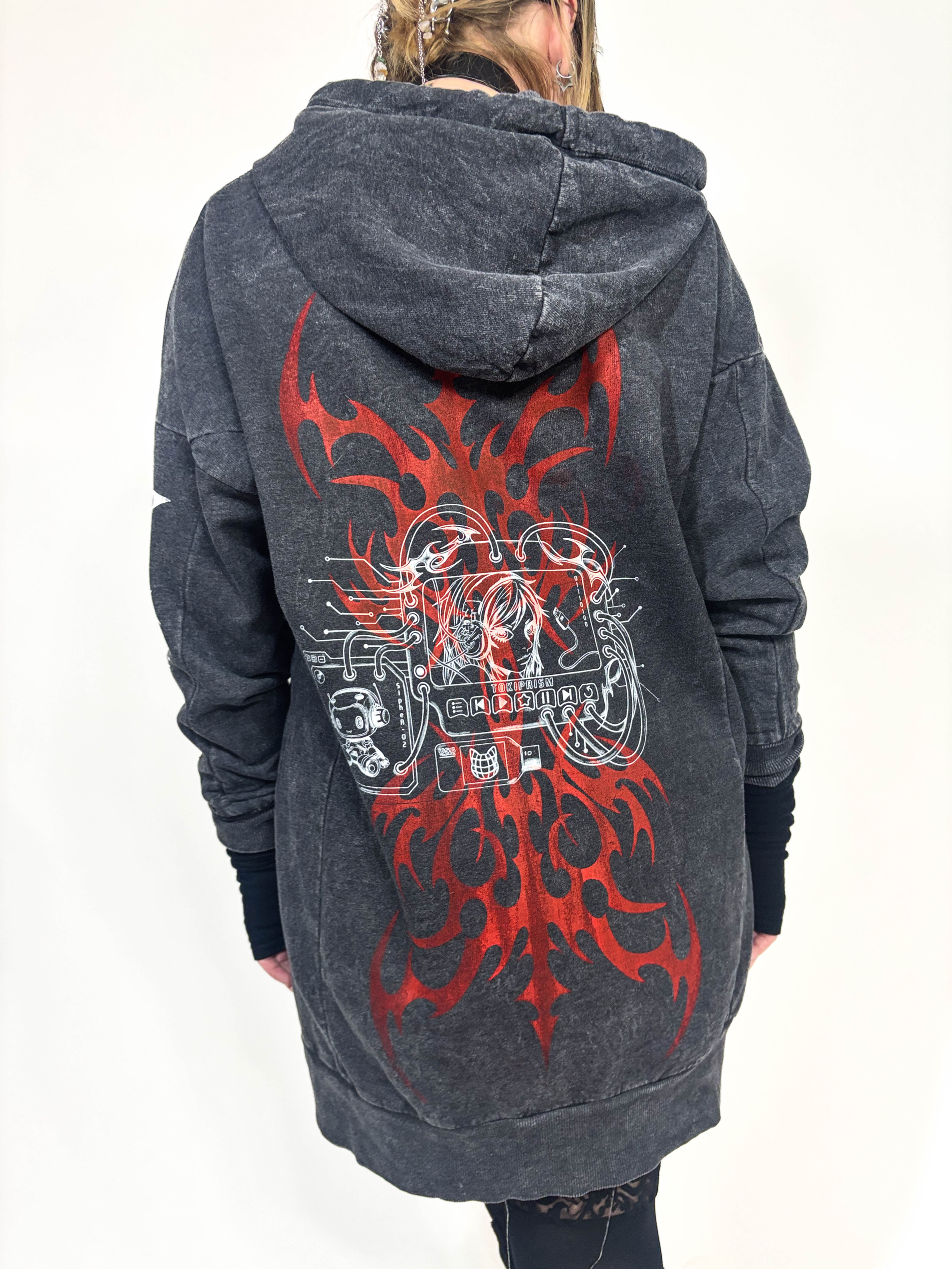 gamer girl tall hoodie