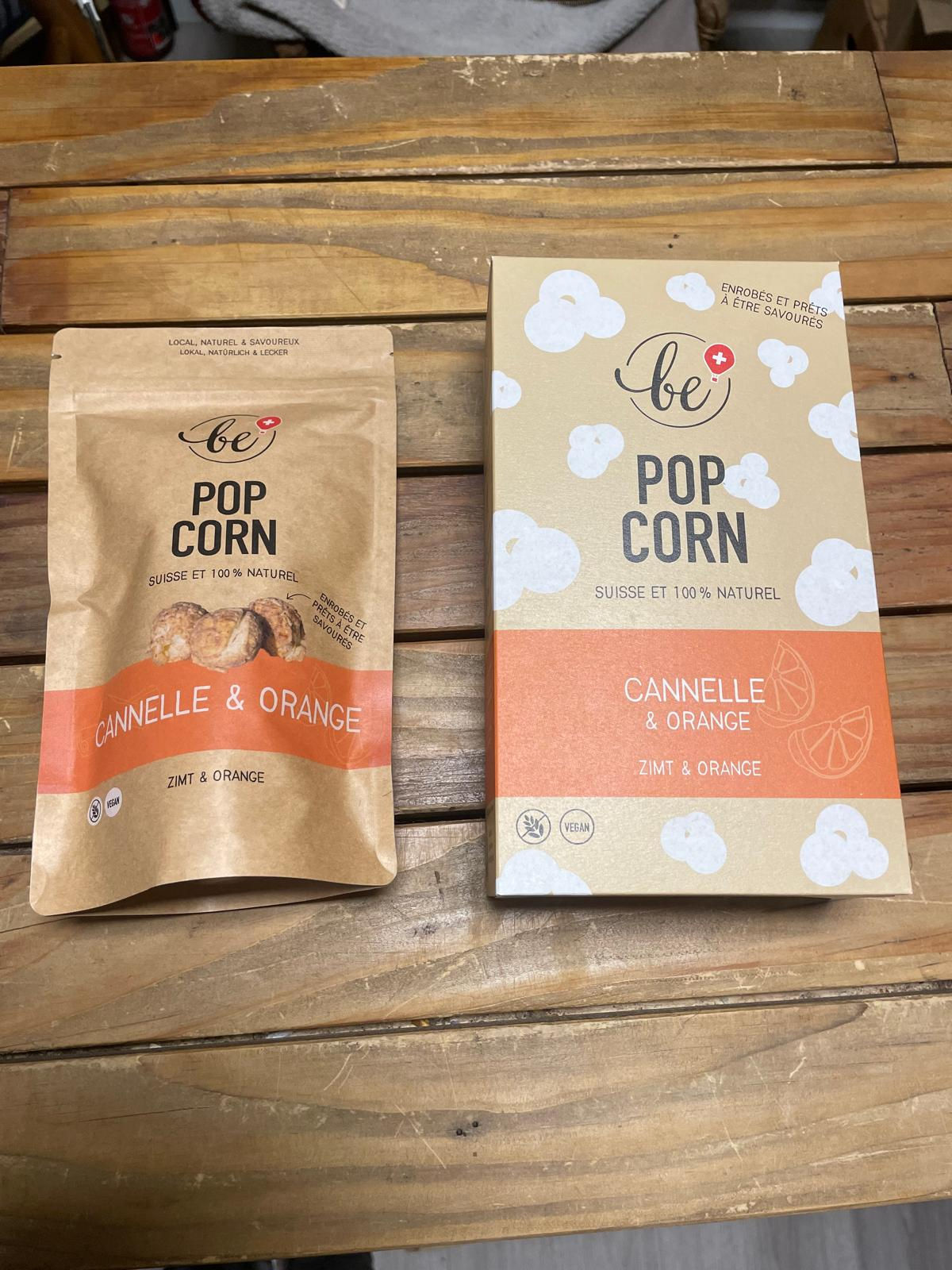 Popcorn Cannelle Orange "Be! Popcorn" Chez ékho Moudon