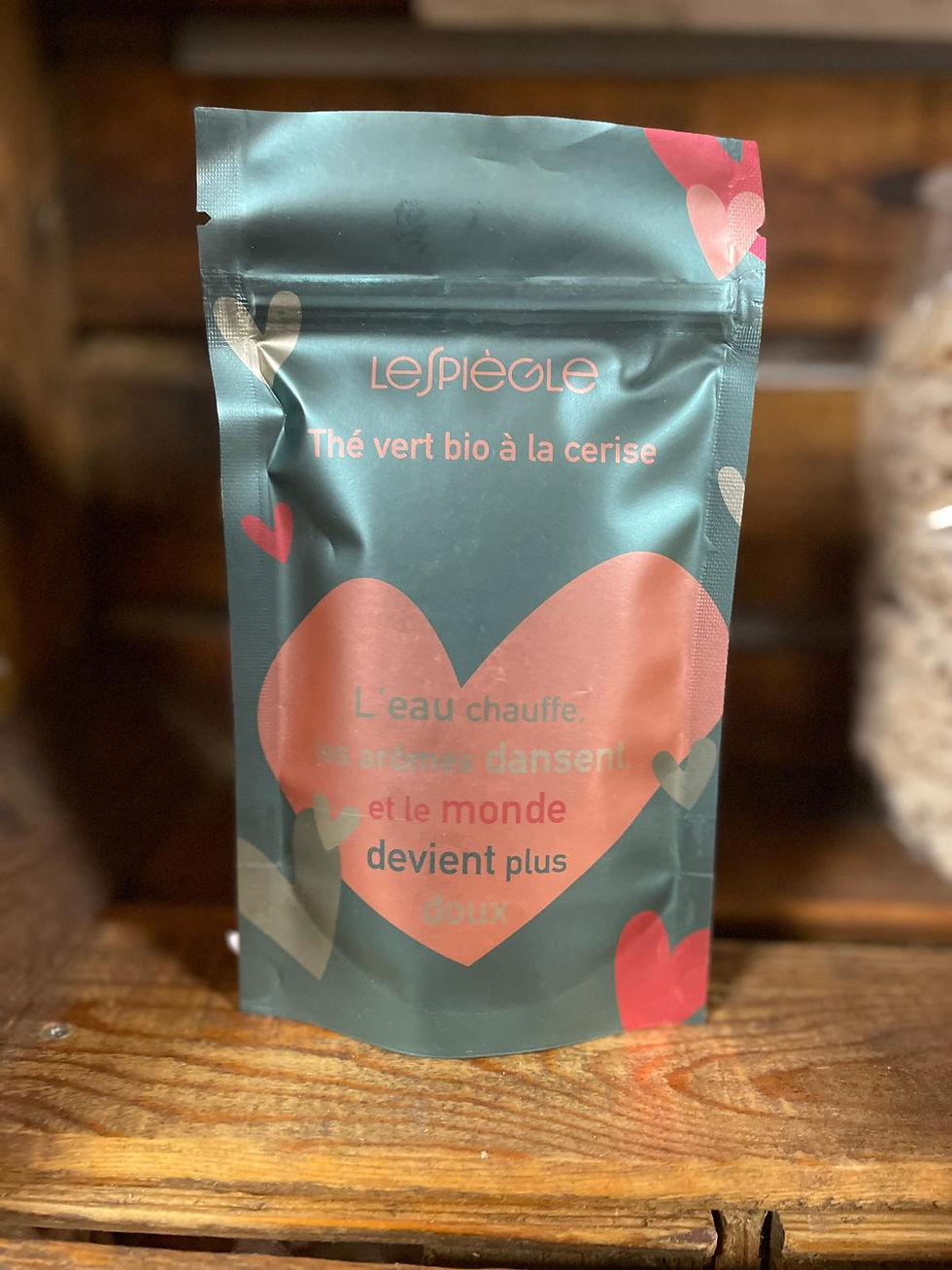 Thé Vert Bio à la Cerise "Lespiègle" Chez ékho Moudon