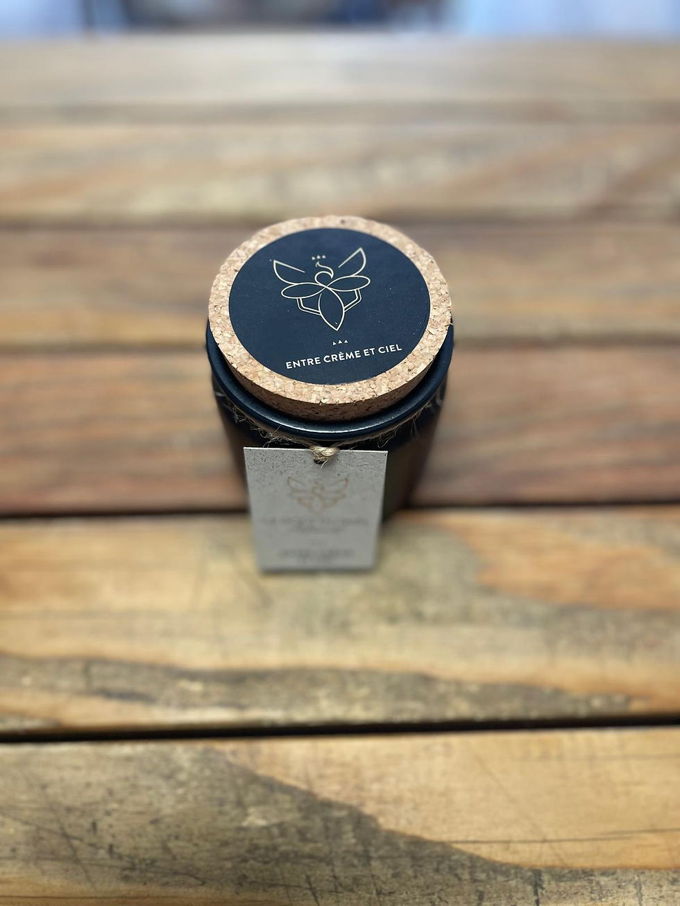 Miniature : Bougie Parfumée Pot Céramique - Entre Crème et Ciel "Le Goût du Miel" Chez ékho Moudon