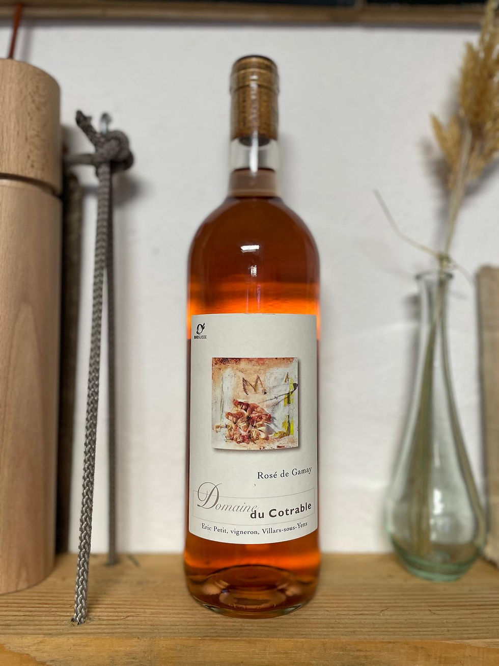 Vin Rosé de Gamay 2023  Bio "Domaine du Cotrable" Chez ékho Moudon