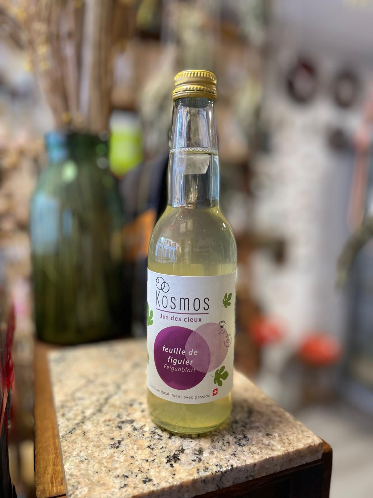 Boisson Pétillante Bio - Feuille de Figuier "Kosmos Drinks" Chez ékho,Moudon,Suisse,local,fabriqué avec passion
