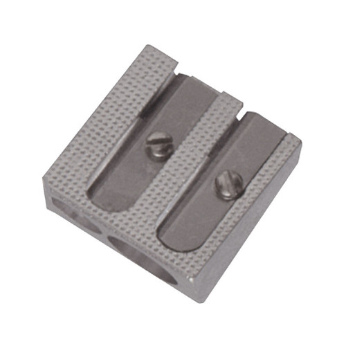 Double Hole Metal Pencil Sharpener Pack of 12 Essential Arts