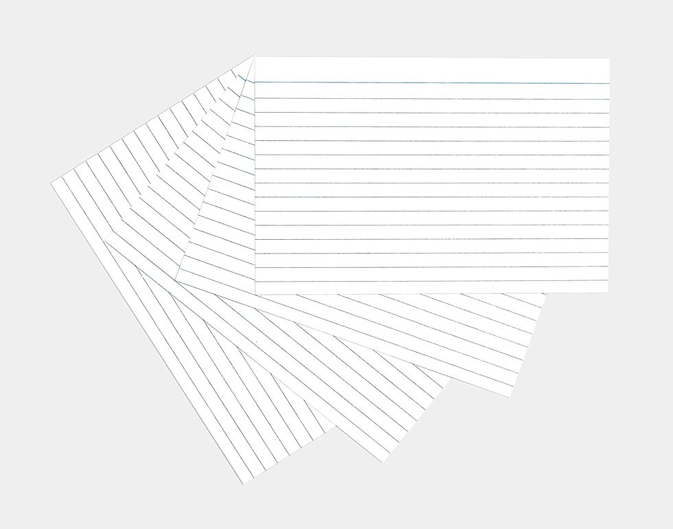Thumbnail: Silvine 6x4" White Record Cards - Lined with Headline, 100 Cards Per Pack