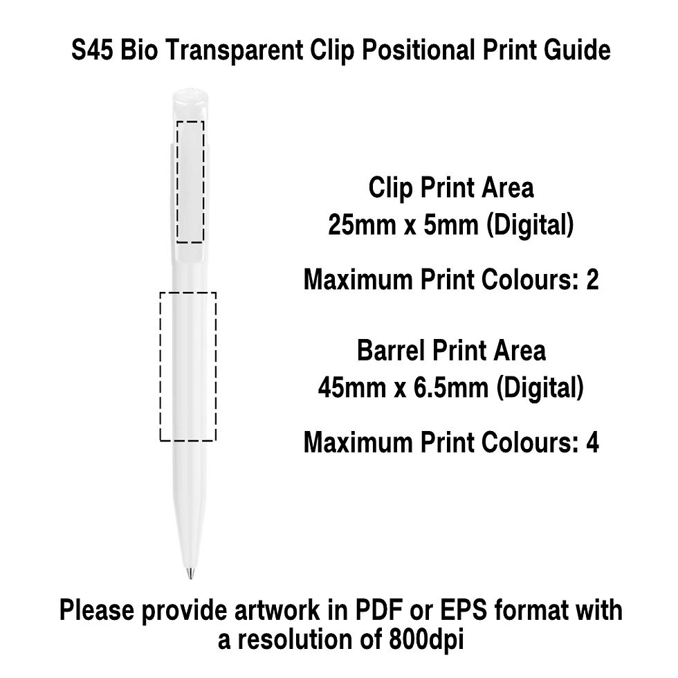 Thumbnail: S45 Bio Transparent Clip Ball Pen