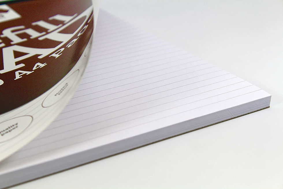 Thumbnail: Silvine 160 Page A4 Refill Pad, Head Bound and Punched 4 Holes. Ruled 8mm Feint