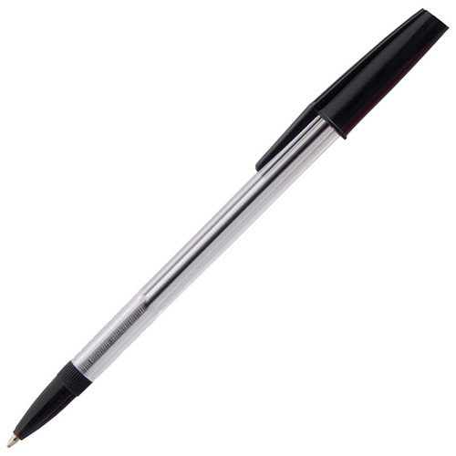 Black Medium Ball Point Pen Pack of 50 Essential Arts