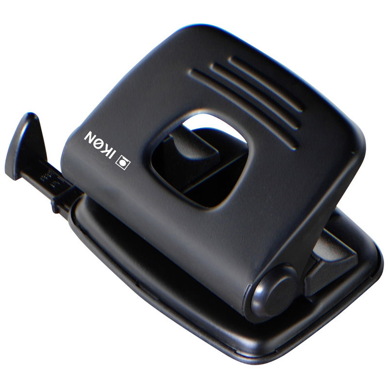 IKON PM20 Metal 20 Page Hole Punch Black