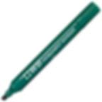 WB Permanent Marker Chisel Tip Green Box of 10